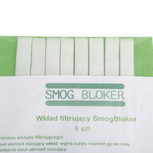 Opakowanie Smog Bloker - wkład filtrujący, komplet 8 sztuk, z instrukcją wymiany